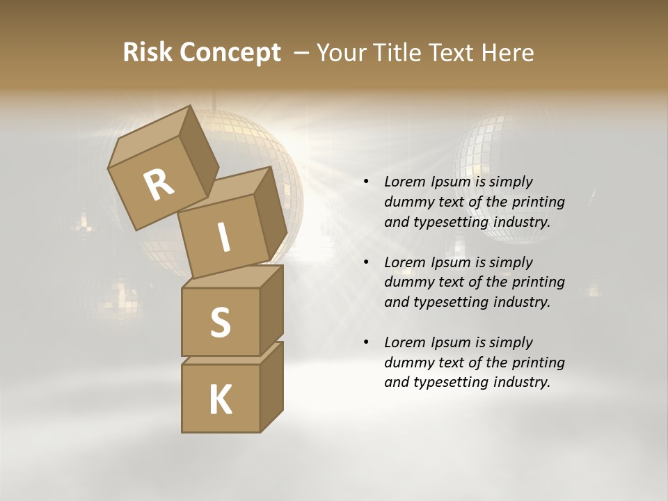 Circle Sparkle Glass PowerPoint Template