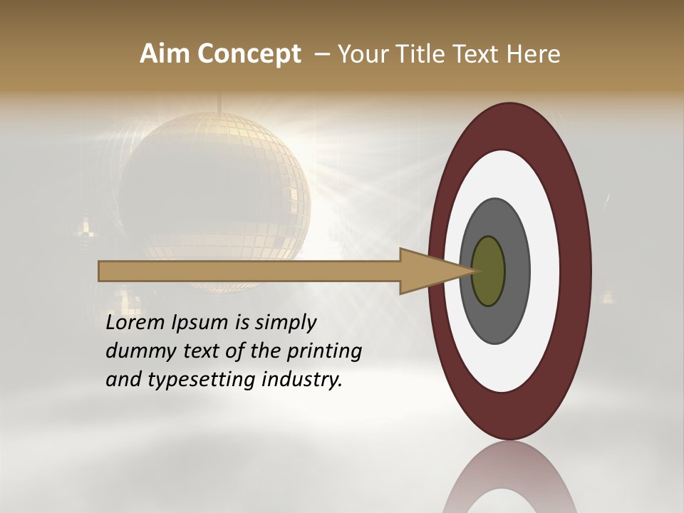 Circle Sparkle Glass PowerPoint Template