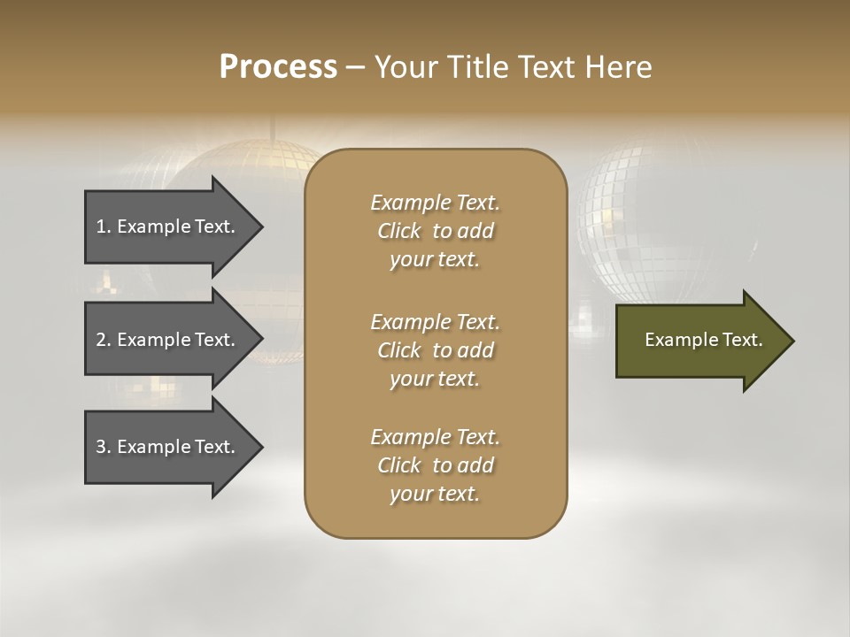 Circle Sparkle Glass PowerPoint Template