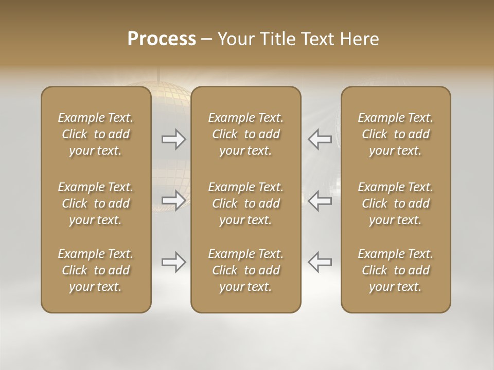 Circle Sparkle Glass PowerPoint Template