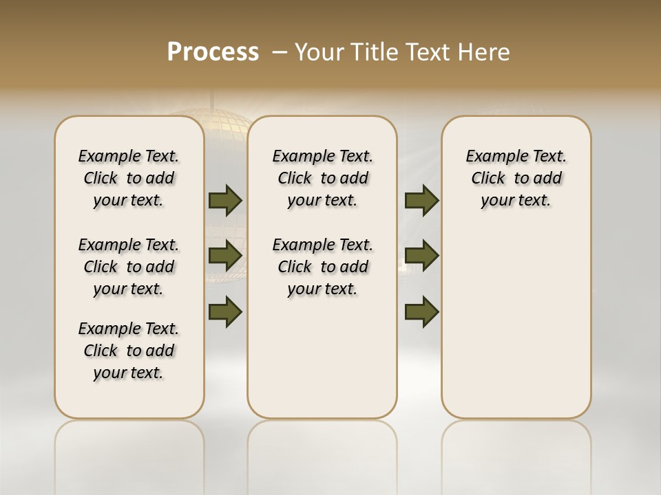 Circle Sparkle Glass PowerPoint Template