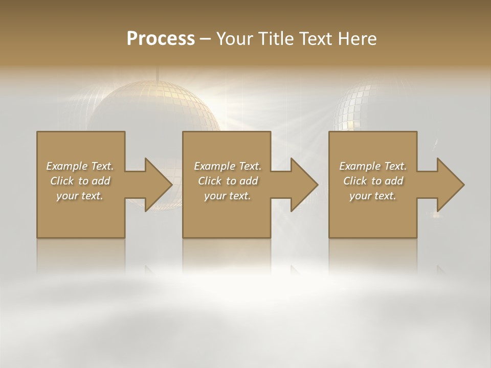 Circle Sparkle Glass PowerPoint Template