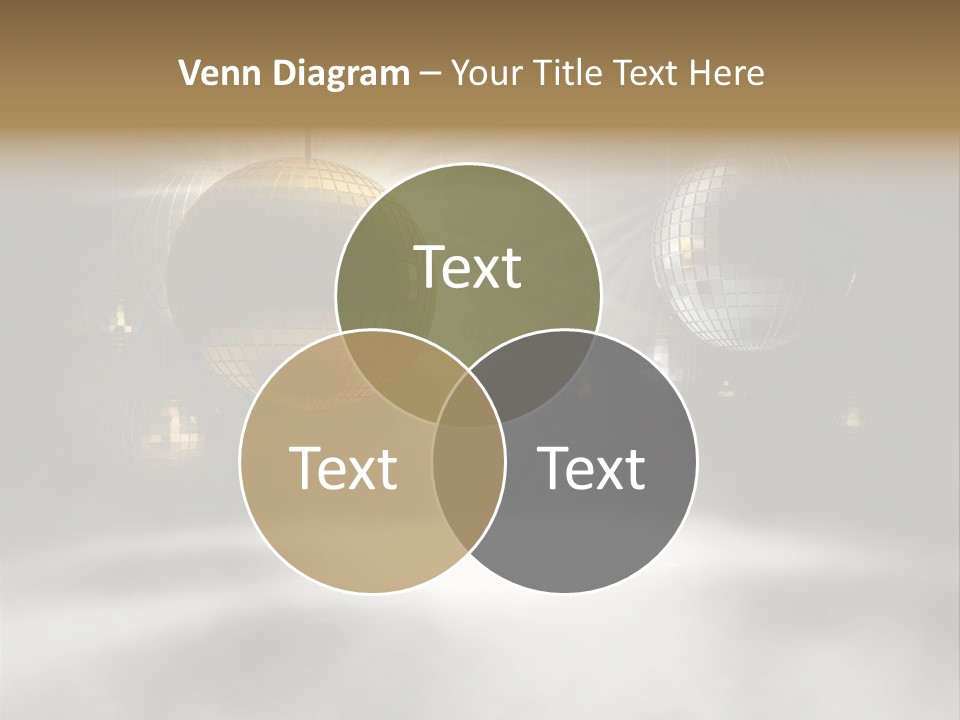 Circle Sparkle Glass PowerPoint Template