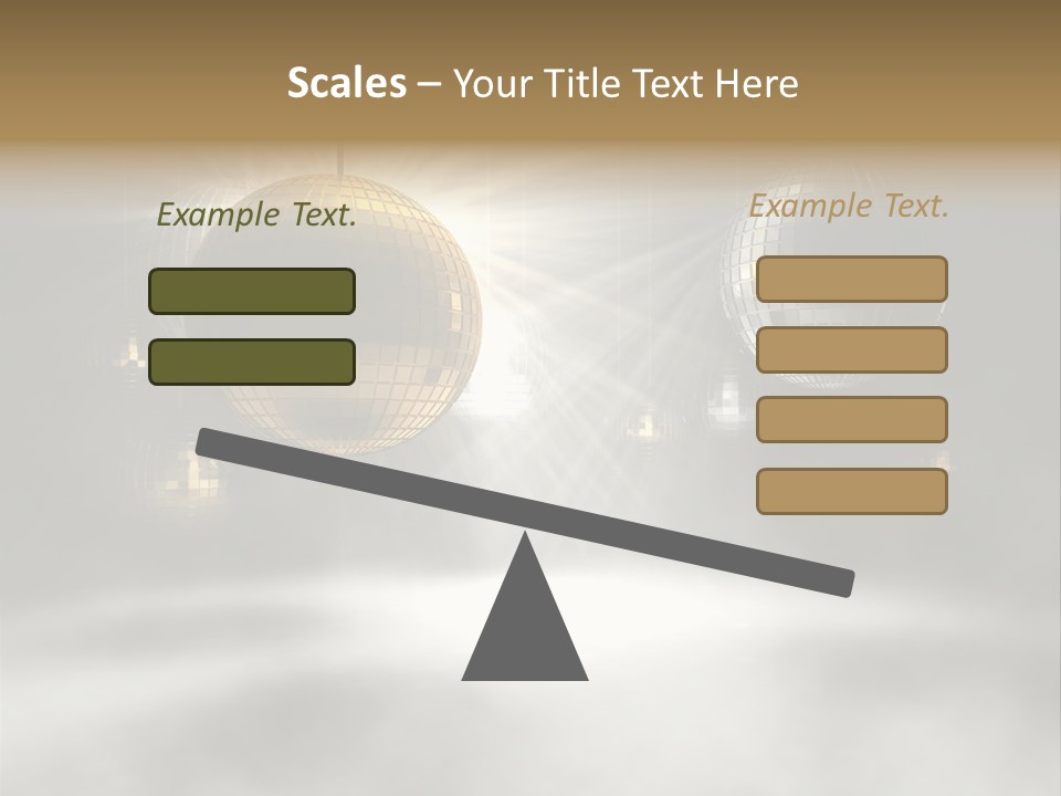 Circle Sparkle Glass PowerPoint Template
