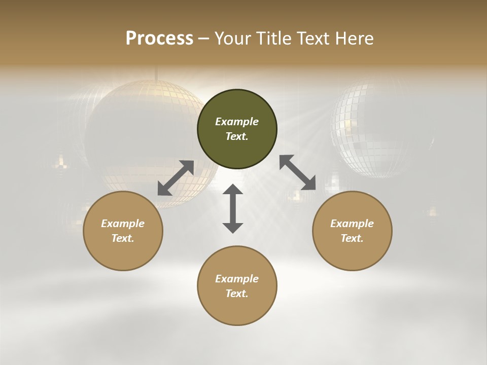 Circle Sparkle Glass PowerPoint Template