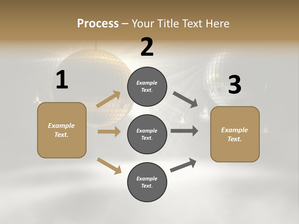Circle Sparkle Glass PowerPoint Template