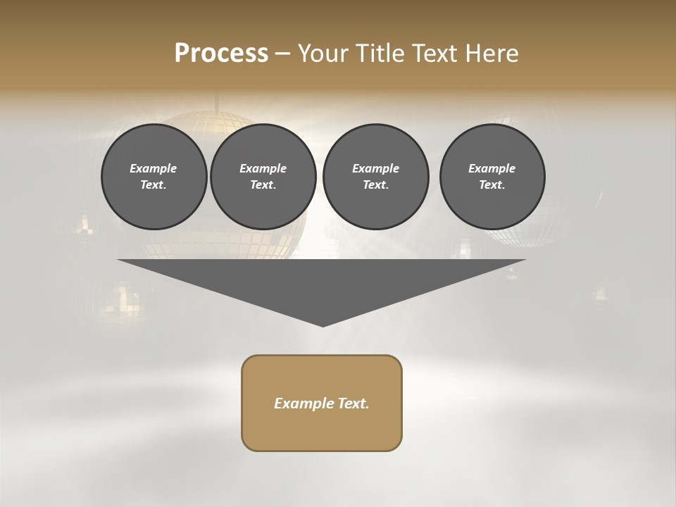 Circle Sparkle Glass PowerPoint Template