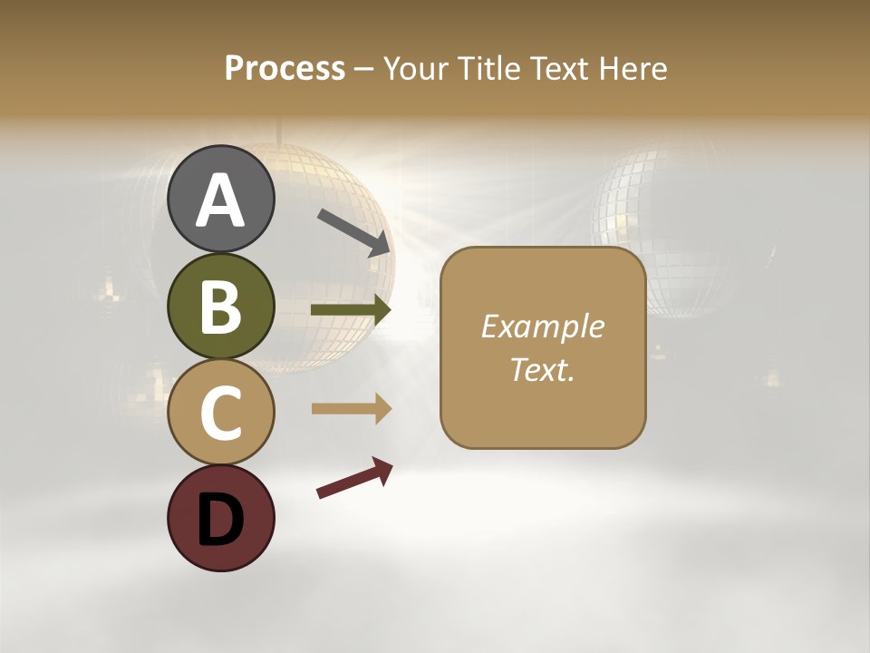 Circle Sparkle Glass PowerPoint Template