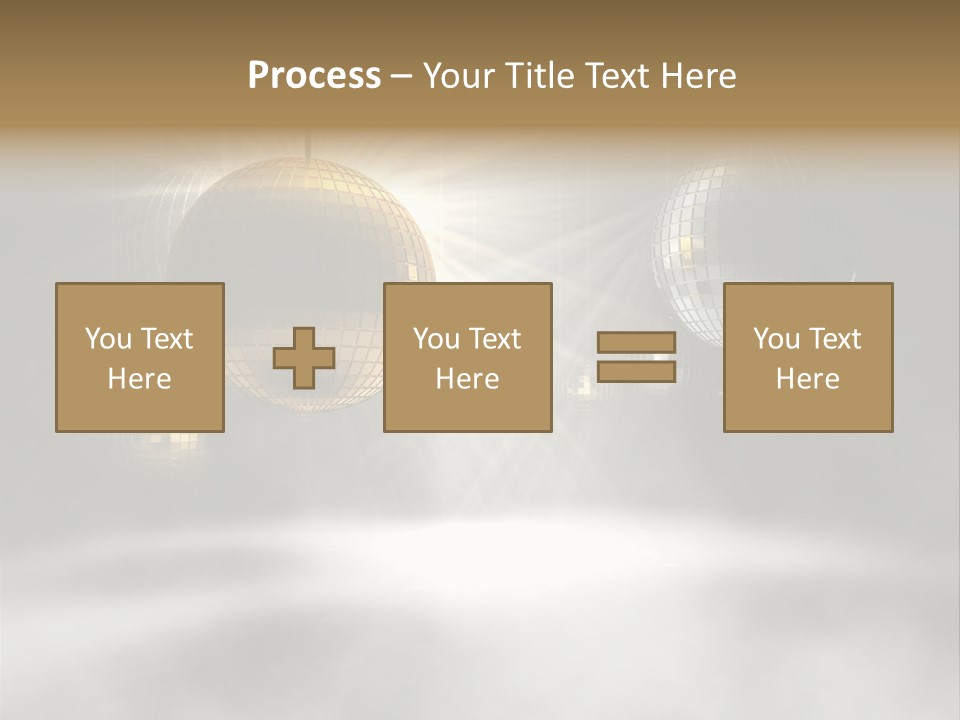 Circle Sparkle Glass PowerPoint Template