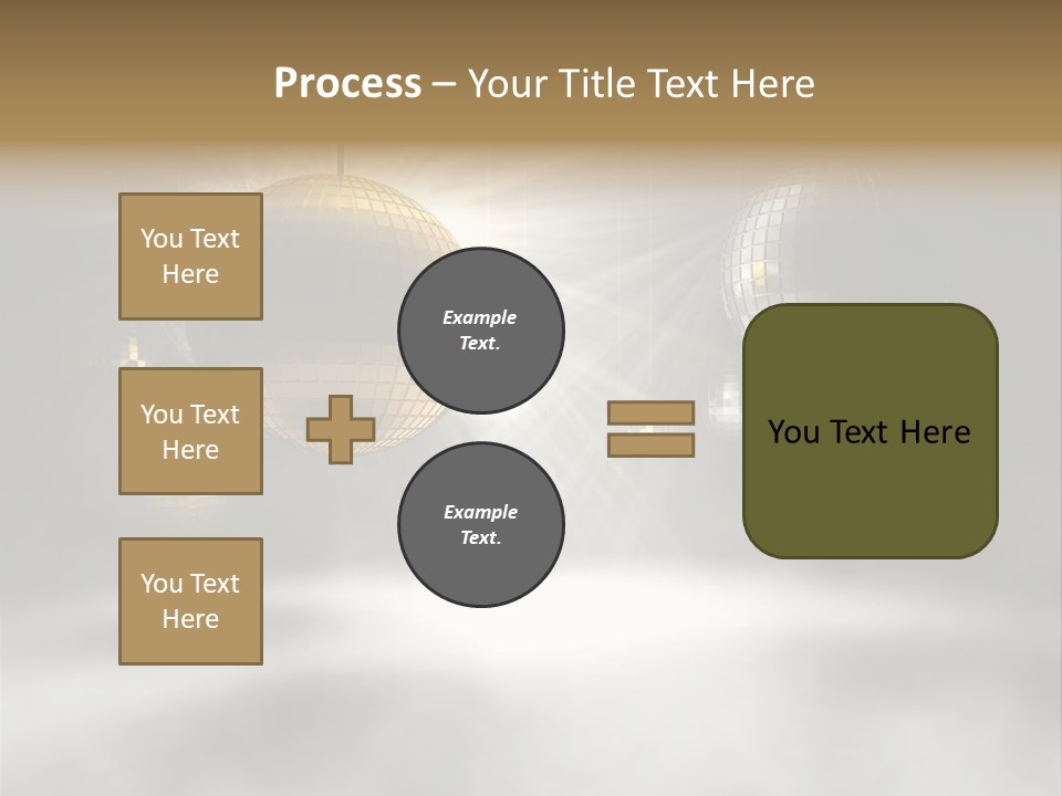 Circle Sparkle Glass PowerPoint Template