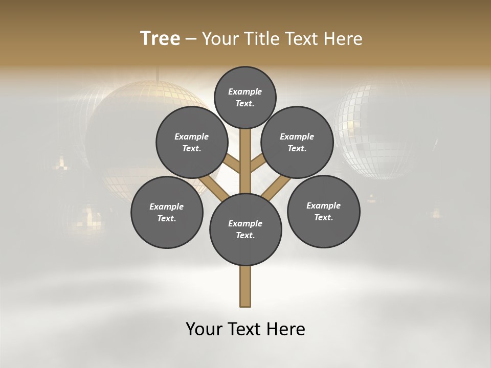 Circle Sparkle Glass PowerPoint Template
