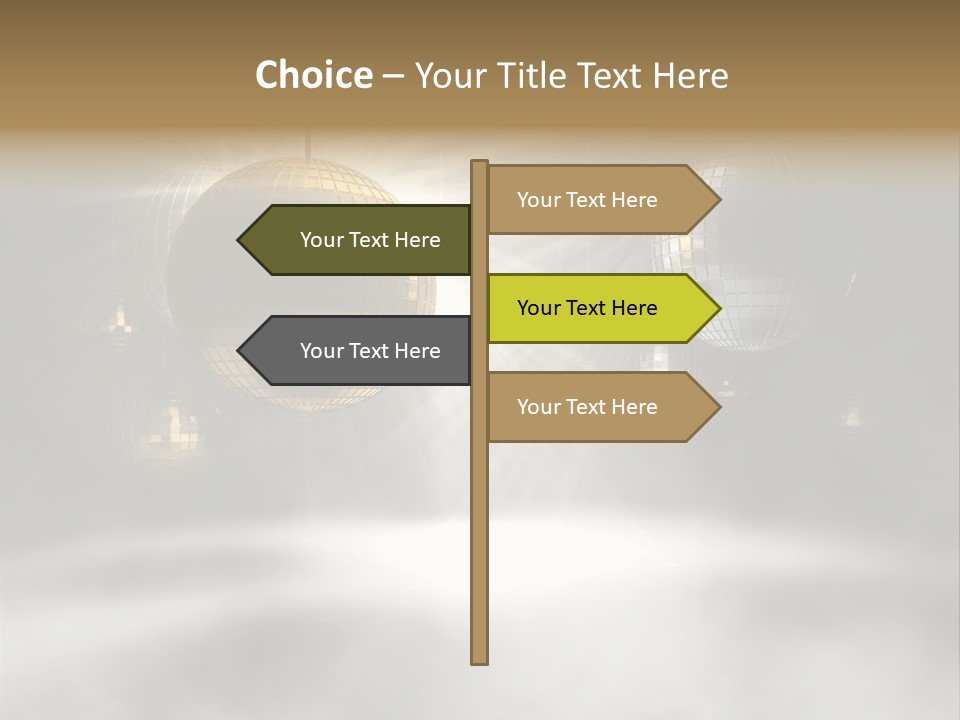 Circle Sparkle Glass PowerPoint Template