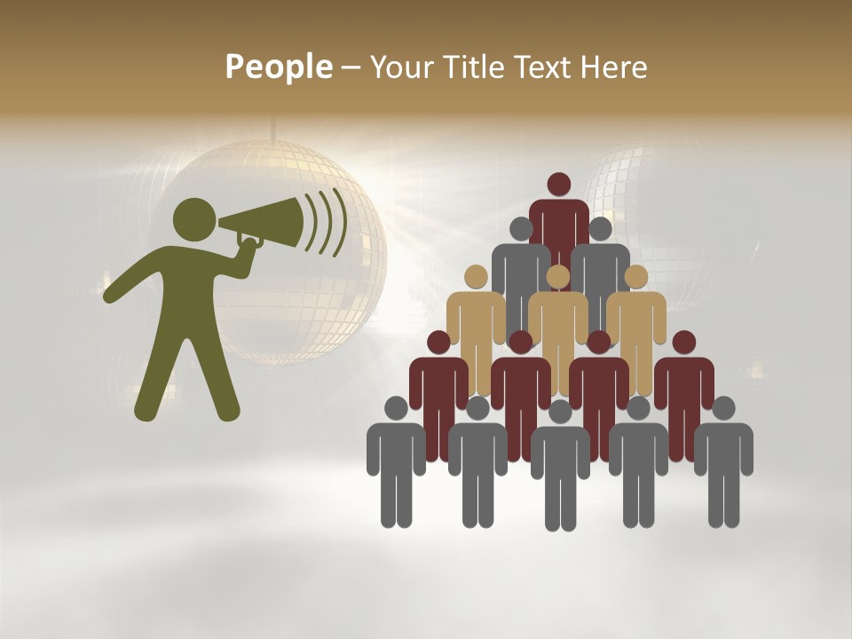 Circle Sparkle Glass PowerPoint Template