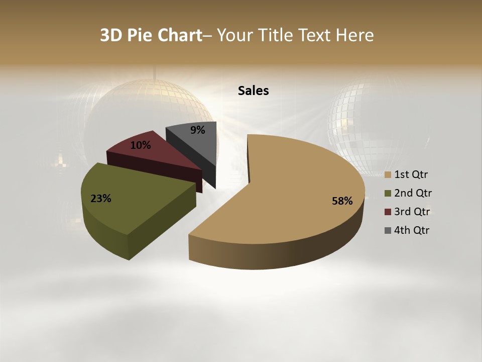 Circle Sparkle Glass PowerPoint Template