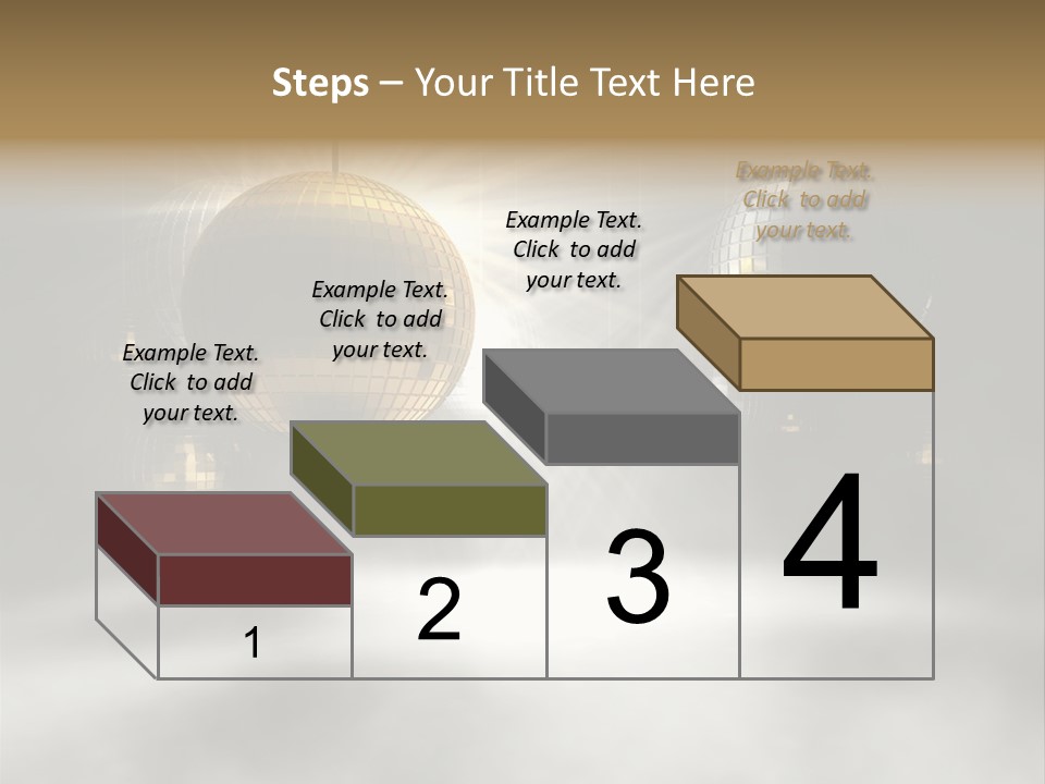 Circle Sparkle Glass PowerPoint Template