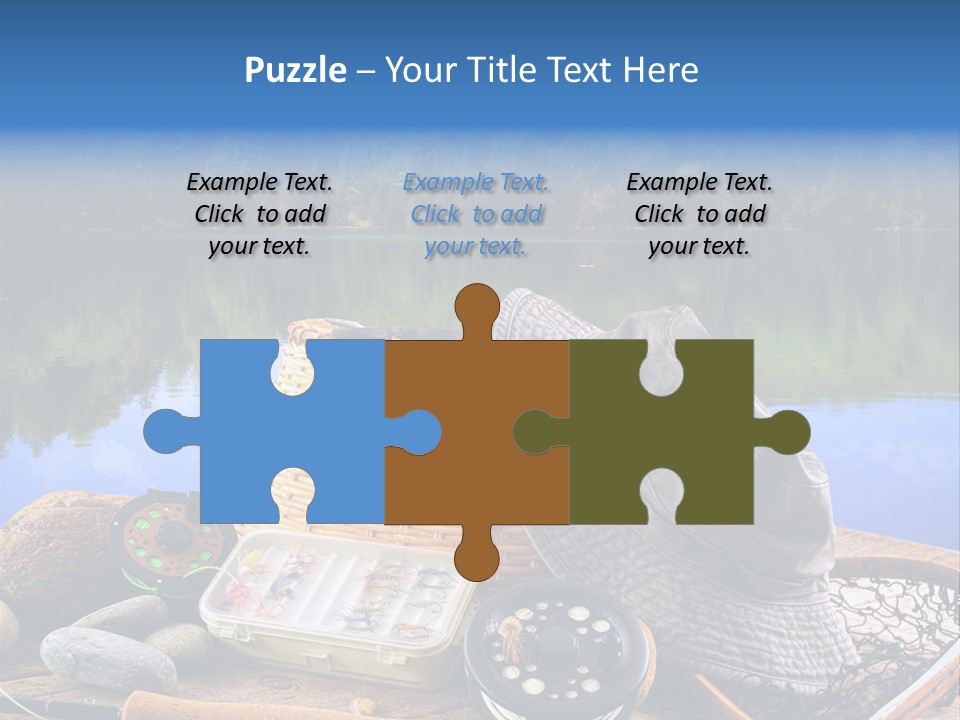 Fly Fishing Equipment PowerPoint Template