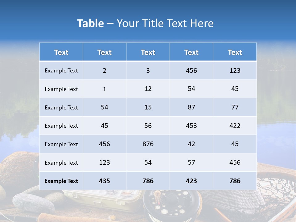 Fly Fishing Equipment PowerPoint Template
