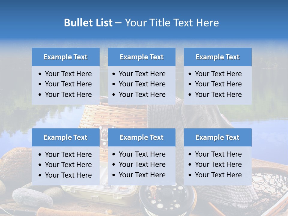 Fly Fishing Equipment PowerPoint Template
