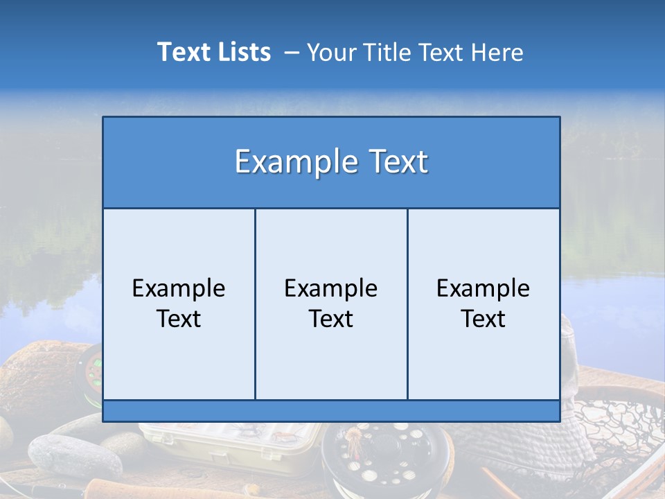 Fly Fishing Equipment PowerPoint Template