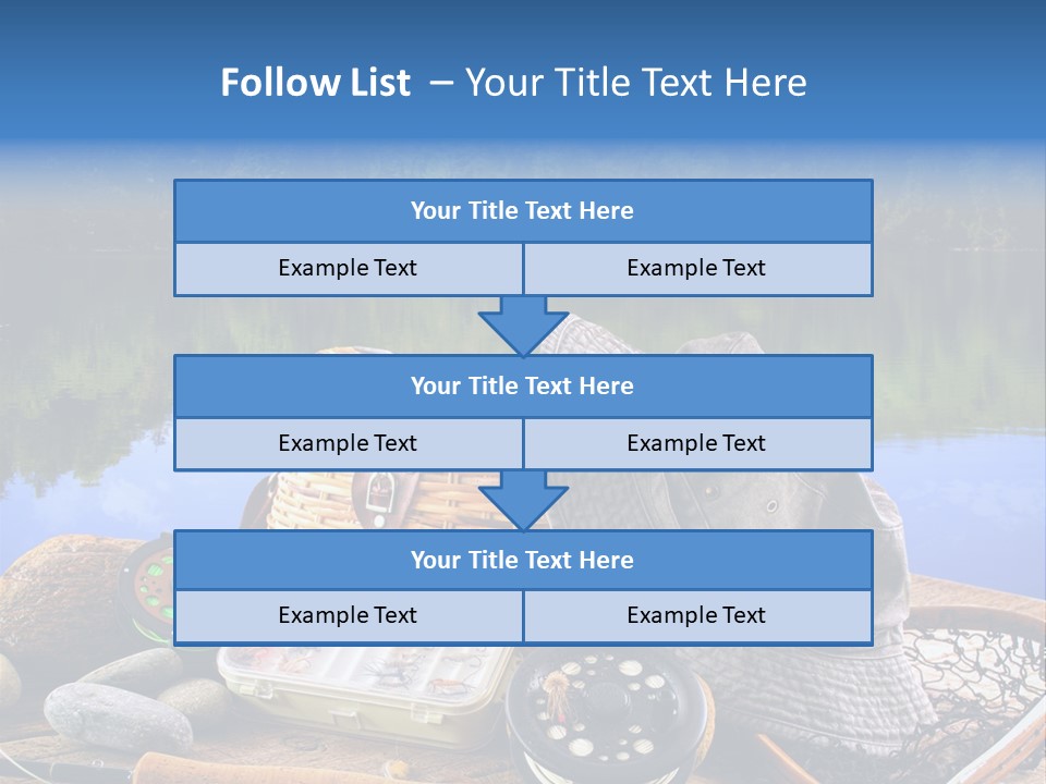 Fly Fishing Equipment PowerPoint Template