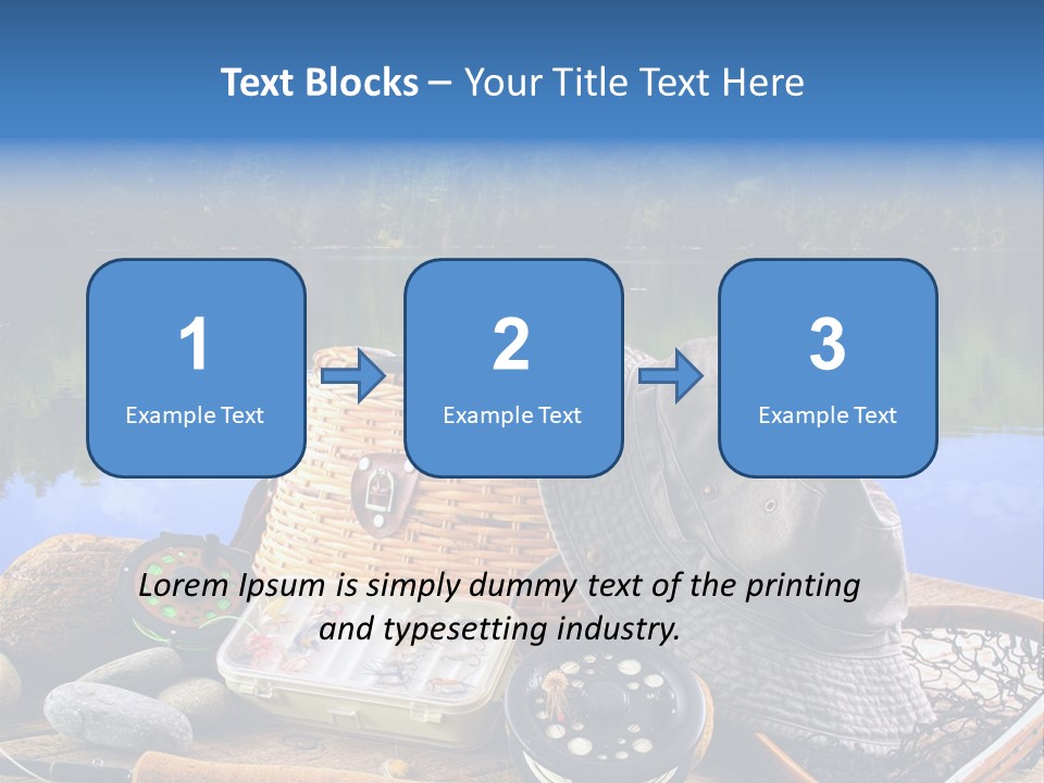 Fly Fishing Equipment PowerPoint Template