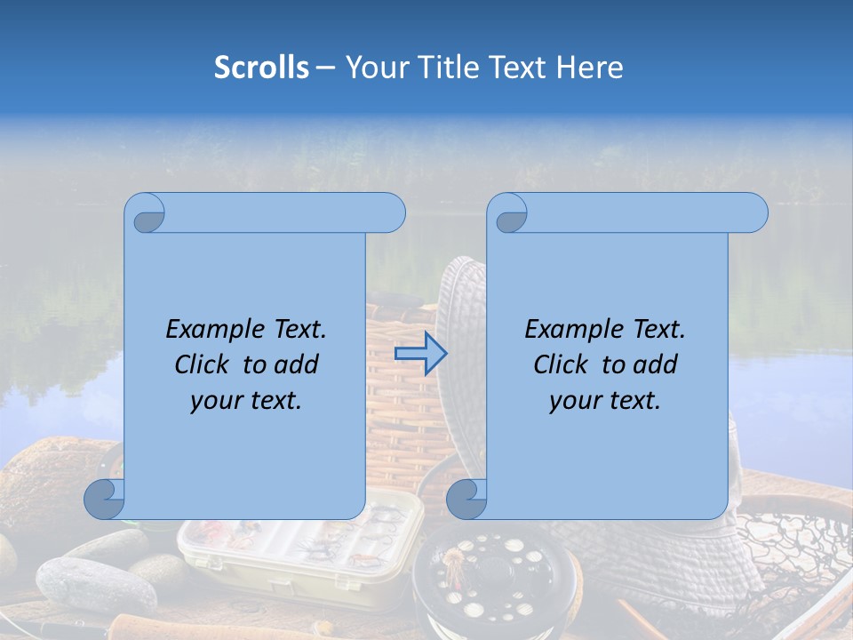 Fly Fishing Equipment PowerPoint Template