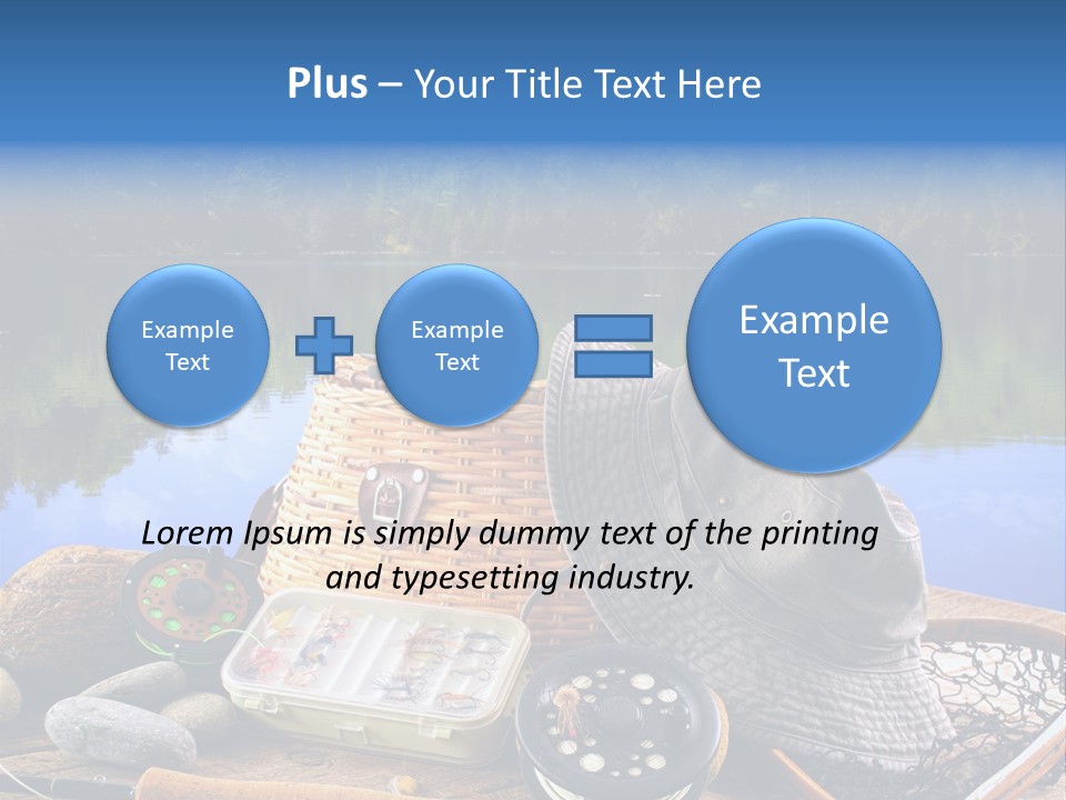 Fly Fishing Equipment PowerPoint Template