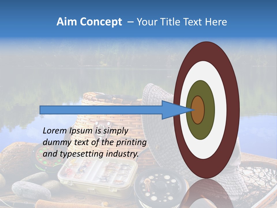 Fly Fishing Equipment PowerPoint Template