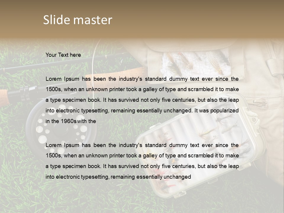 Web Templates Fishing PowerPoint Template