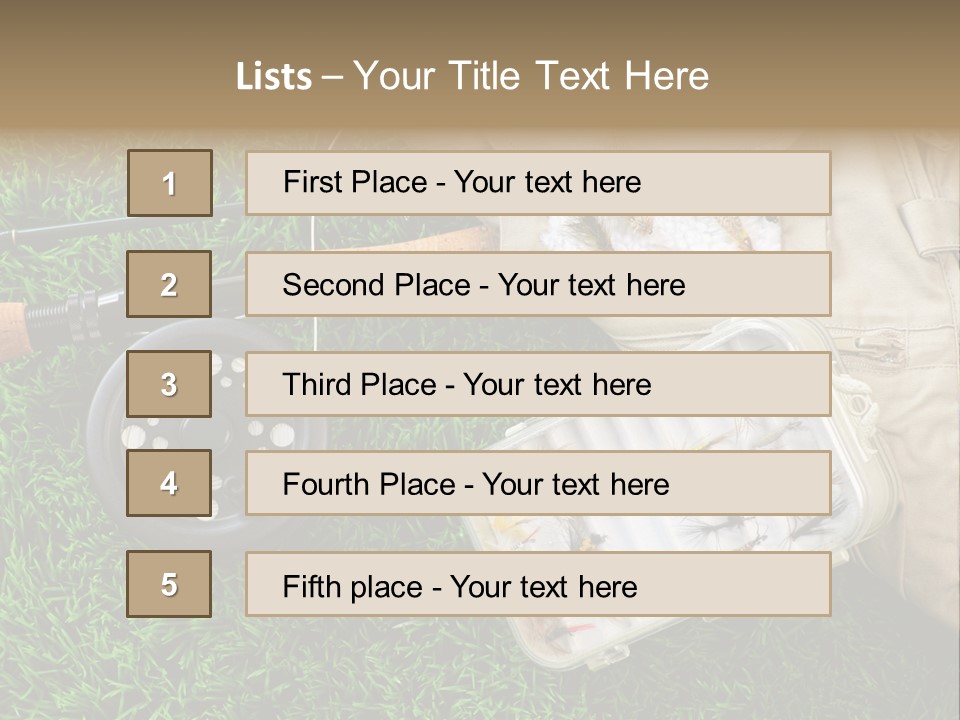 Web Templates Fishing PowerPoint Template