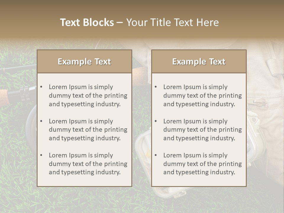 Web Templates Fishing PowerPoint Template