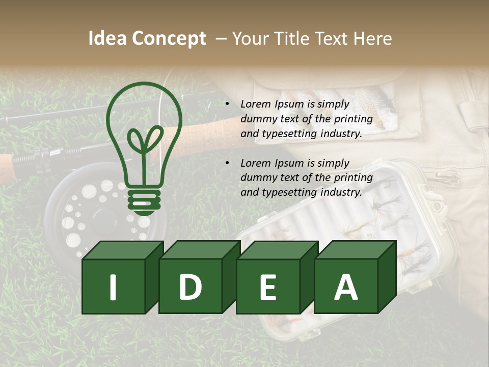 Web Templates Fishing PowerPoint Template