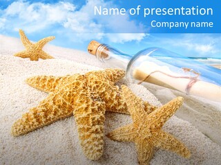 Message In A Bottle PowerPoint Template