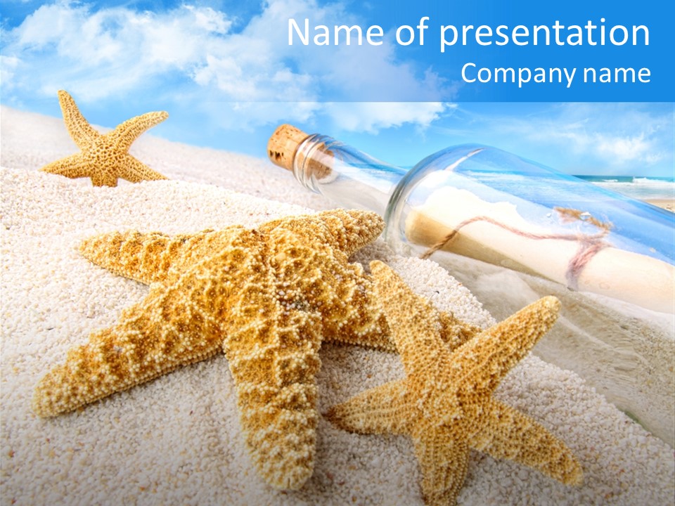 Message In A Bottle PowerPoint Template