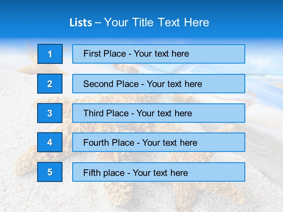 Message In A Bottle PowerPoint Template