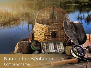 Fly Fishing Rod PowerPoint Template