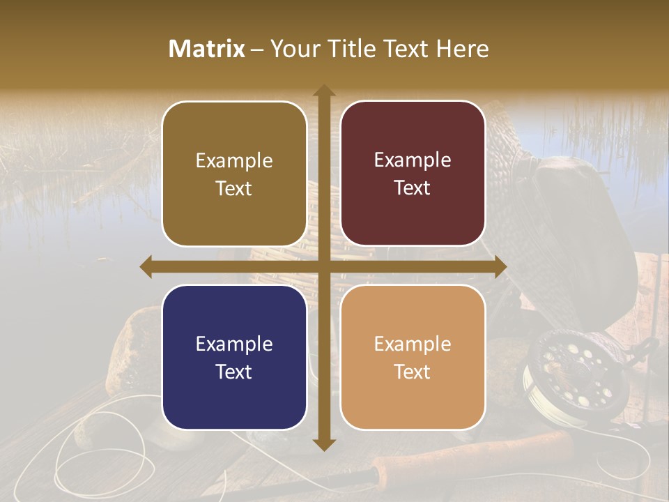 Fly Fishing Rod PowerPoint Template