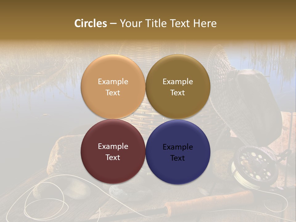 Fly Fishing Rod PowerPoint Template
