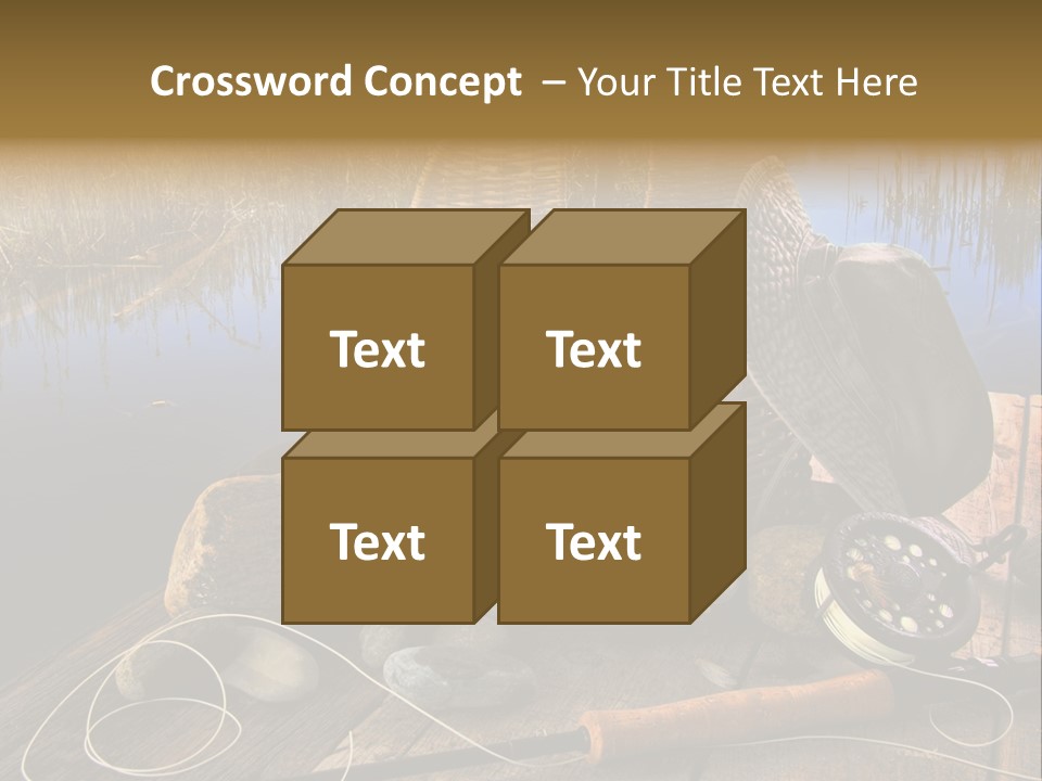 Fly Fishing Rod PowerPoint Template