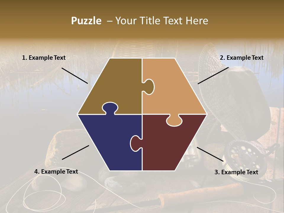 Fly Fishing Rod PowerPoint Template