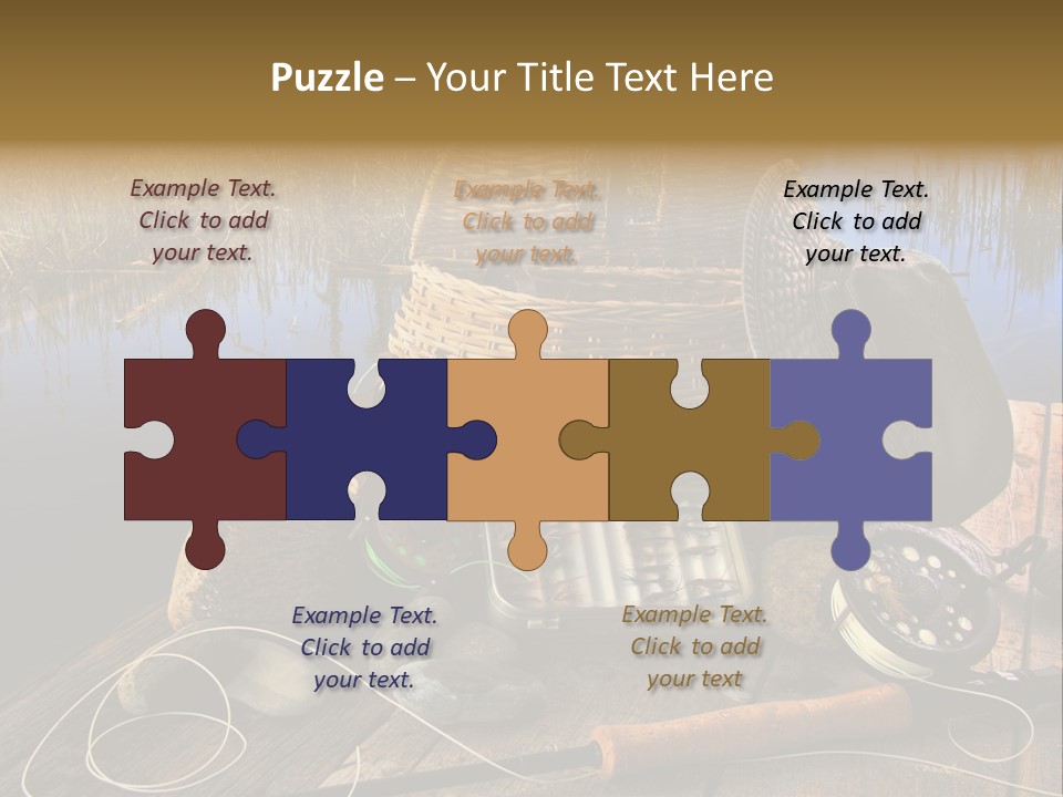 Fly Fishing Rod PowerPoint Template