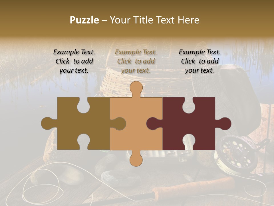 Fly Fishing Rod PowerPoint Template