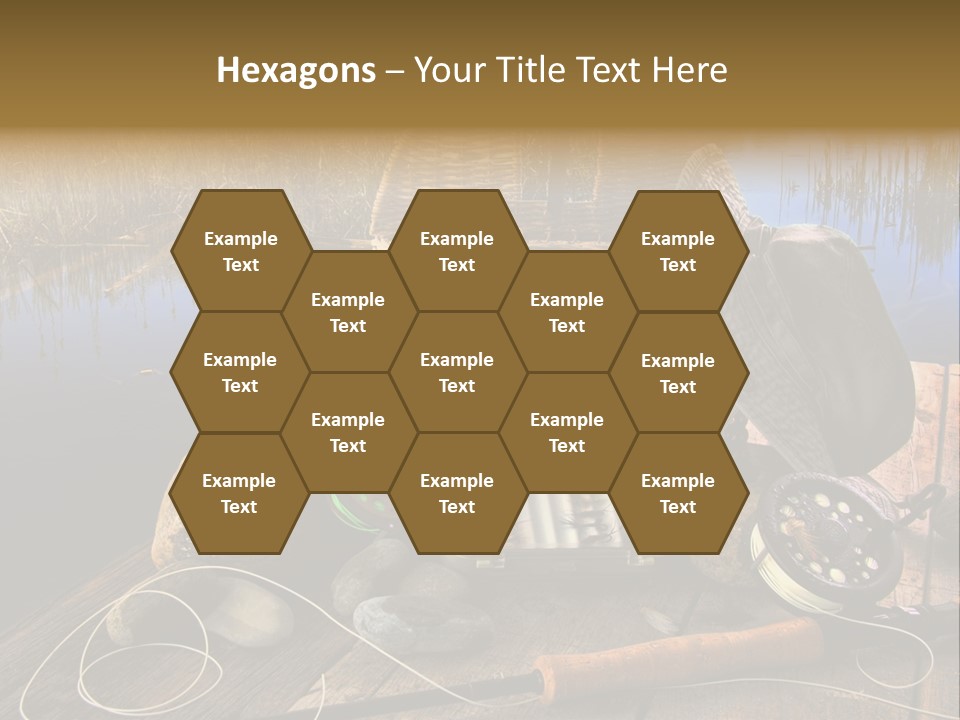 Fly Fishing Rod PowerPoint Template