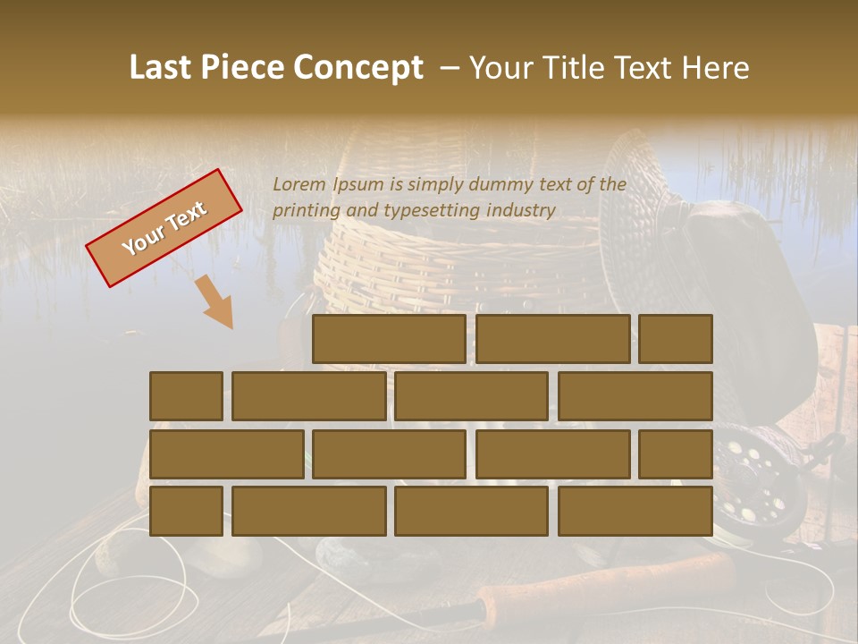 Fly Fishing Rod PowerPoint Template