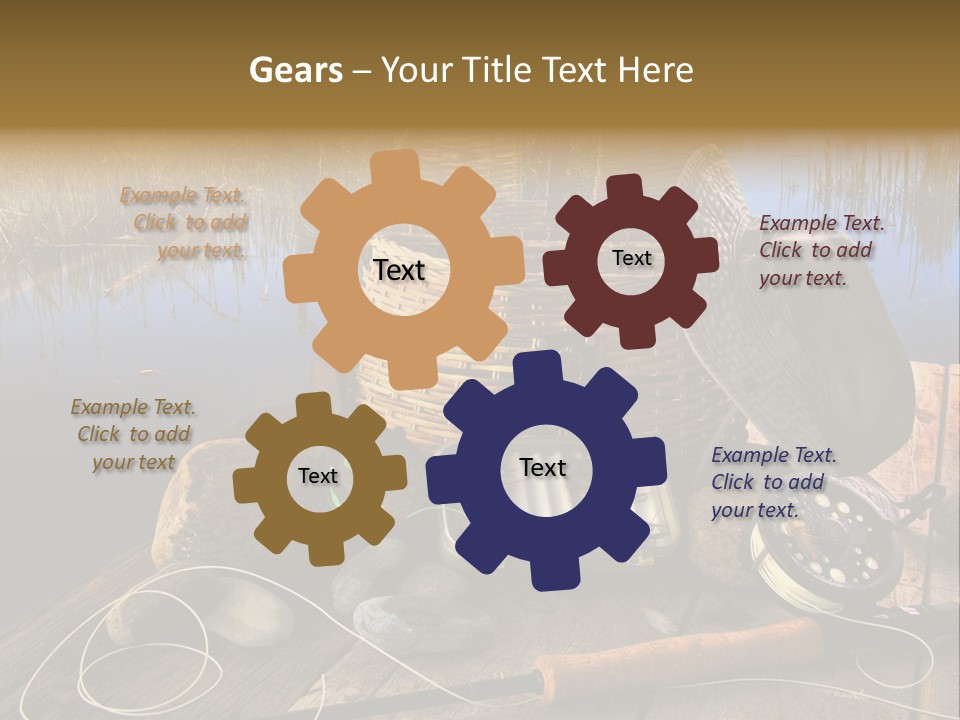 Fly Fishing Rod PowerPoint Template