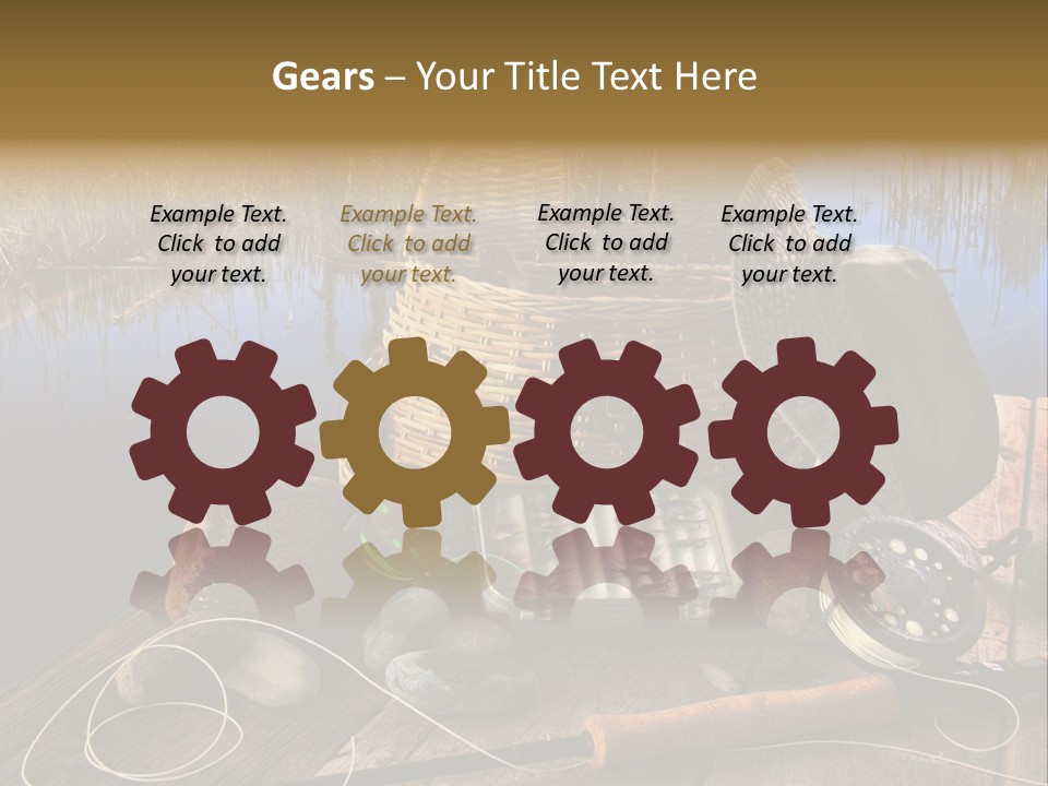 Fly Fishing Rod PowerPoint Template