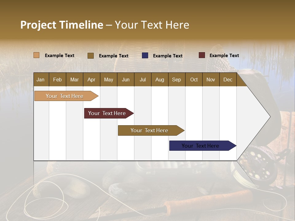 Fly Fishing Rod PowerPoint Template