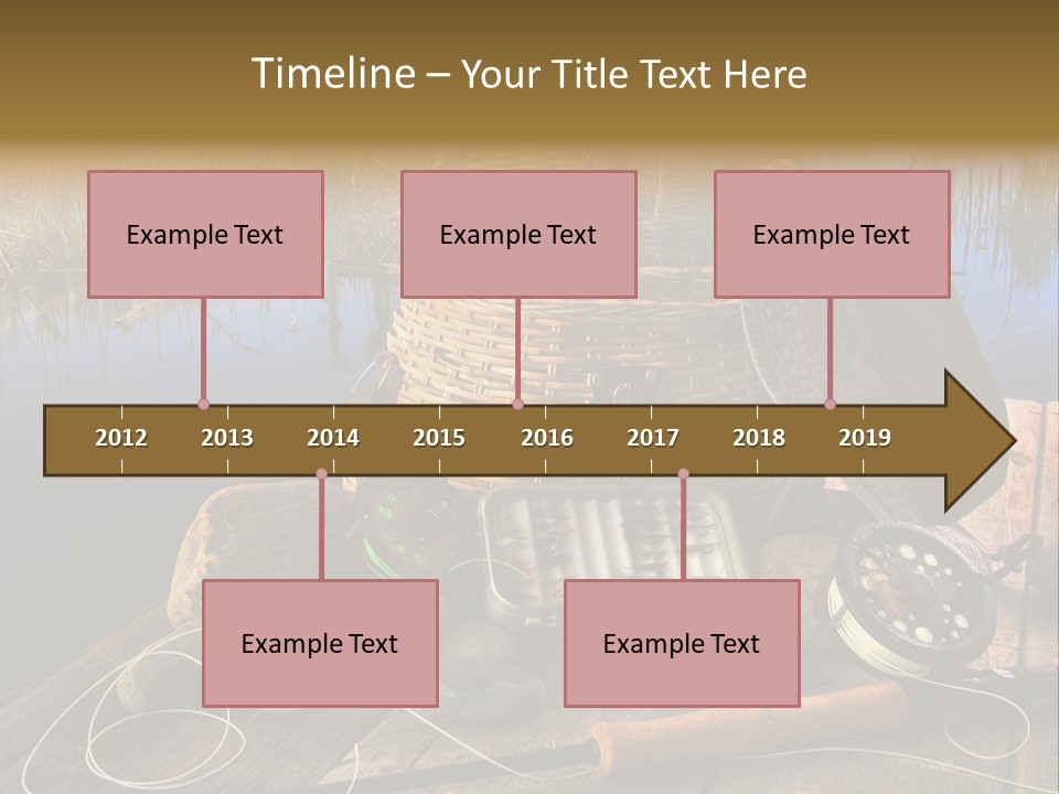 Fly Fishing Rod PowerPoint Template
