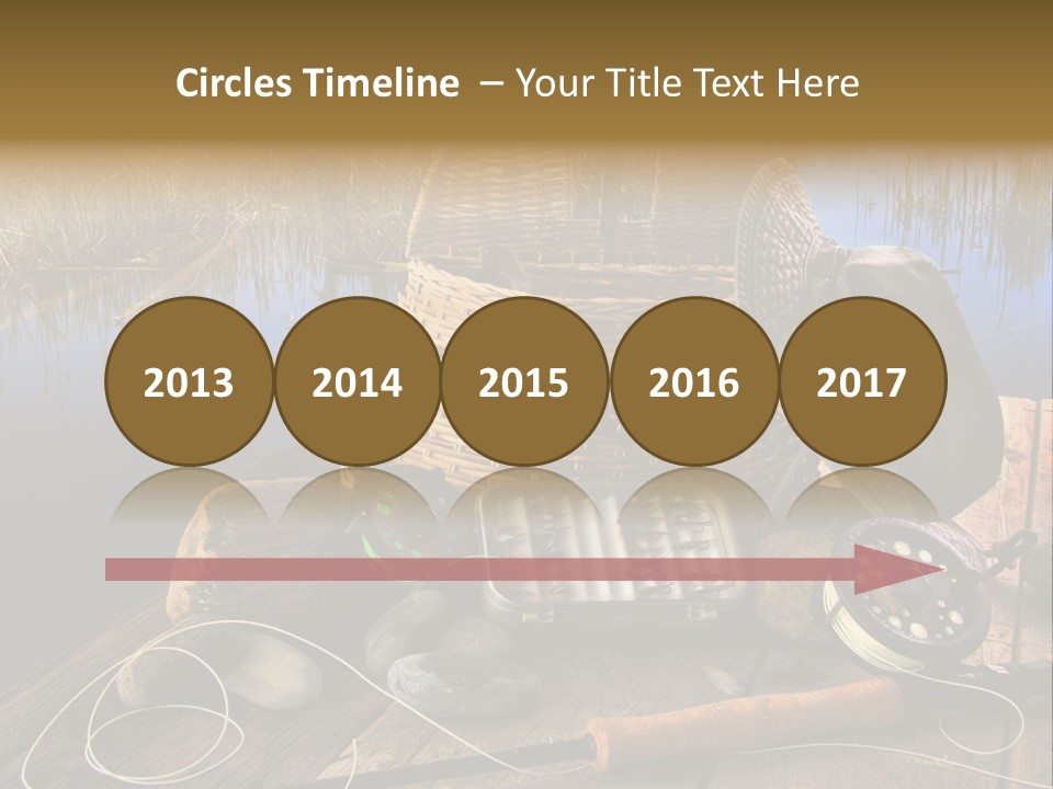 Fly Fishing Rod PowerPoint Template