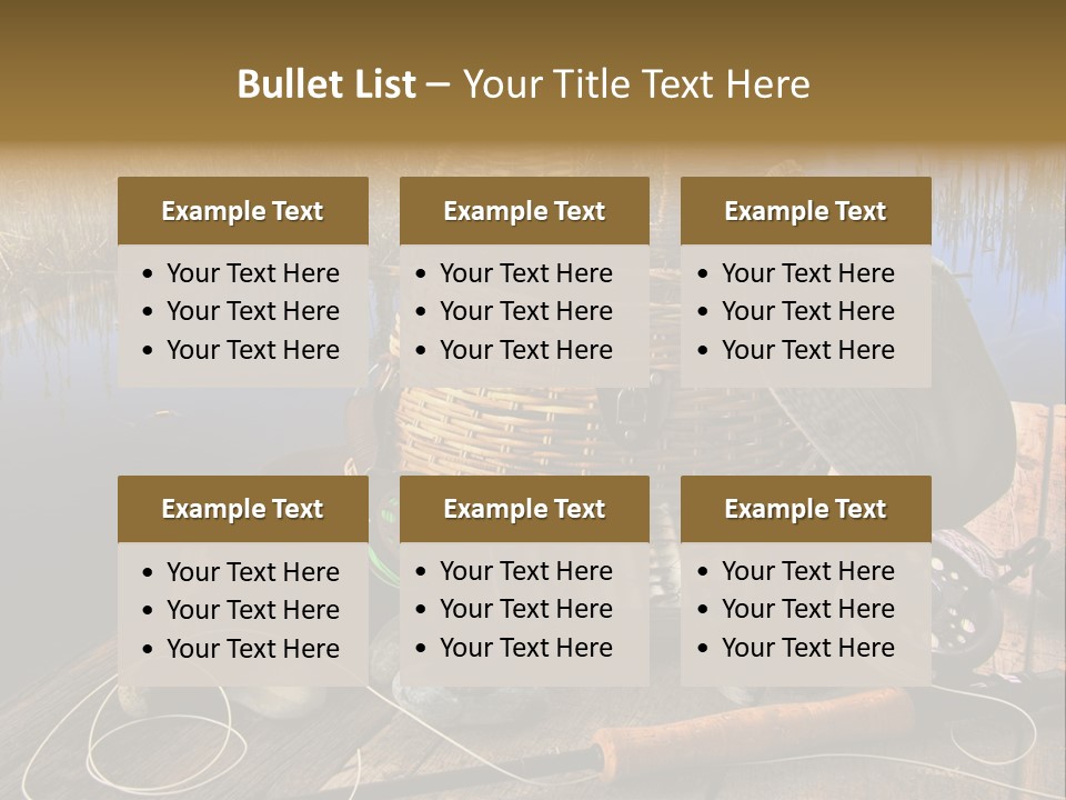 Fly Fishing Rod PowerPoint Template